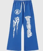 Hellstar Flare Sweatpants Blue (1)