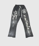 Hellstar Studios Racer Flare Sweatpants Black (2)