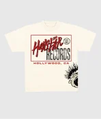 Hellstar Studios Records T Shirt Cream (2)