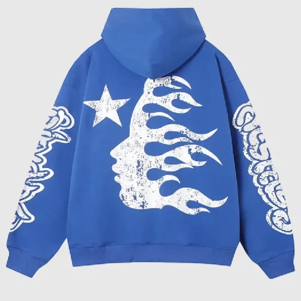 Hellstar Studios Records Yoga Hoodie Blue (1)