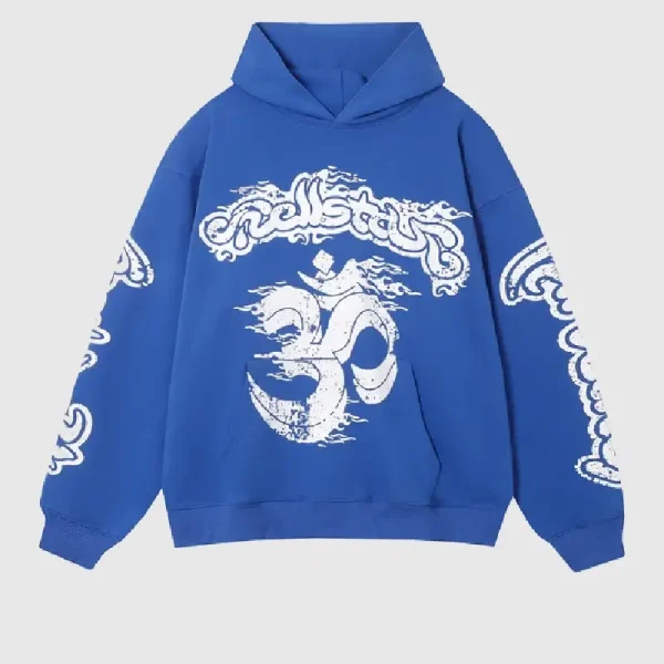 Hellstar Studios Records Yoga Hoodie Blue (2)