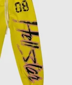 Hellstar Flame Flare Sweatpants Yellow (2)