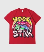 Hellstar Graphic Red T Shirt (2)