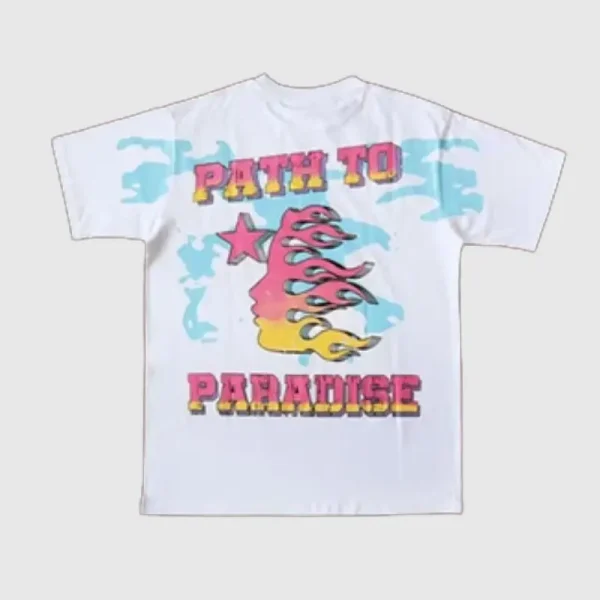 Hellstar Path To Paradise T Shirt White (1)