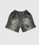 Hellstar Studios Records Shorts Grey (2)