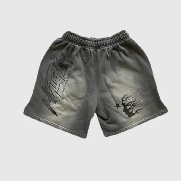 Hellstar Studios Records Shorts Grey (2)