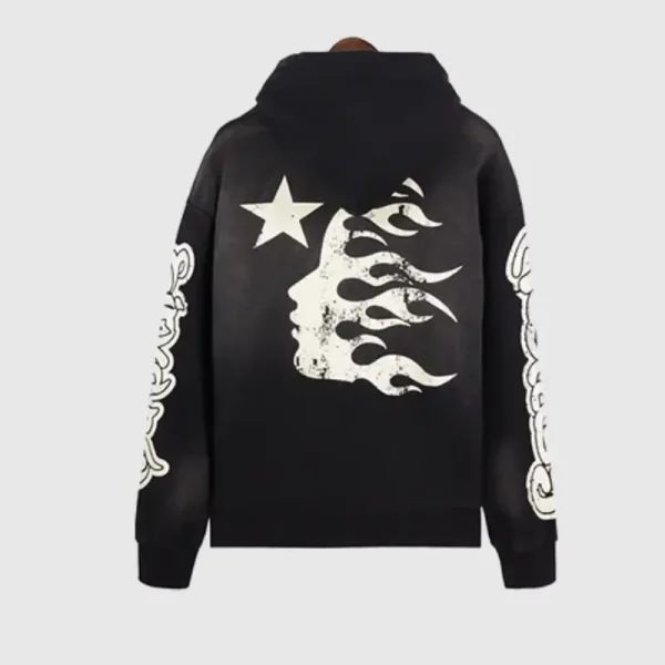 Hellstar Studios Records Yoga Hoodie Black (1)