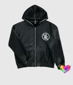 Hellstar Studios Records Zip Hoodie Black (2)