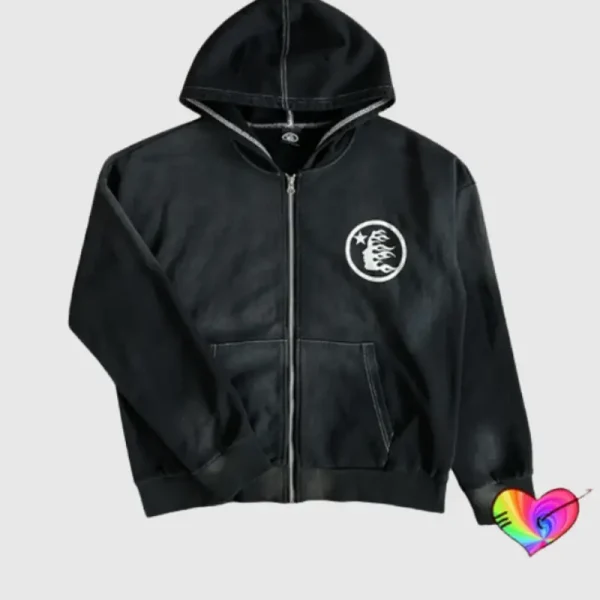 Hellstar Studios Records Zip Hoodie Black (2)