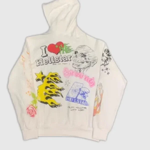 Hellstar Studios Summer Love Hoodie White (3)