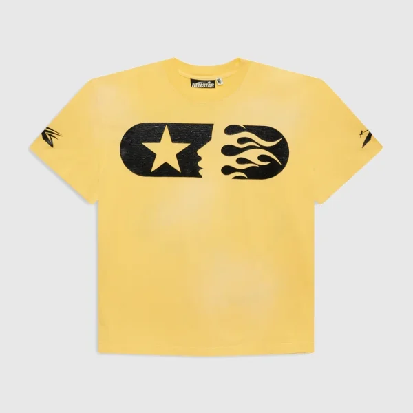 Hellstar Marathon T Shirt Yellow (2)